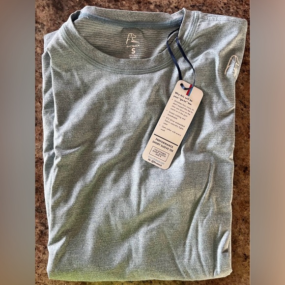 Rhoback light blue size small performance tee - Picture 1 of 1